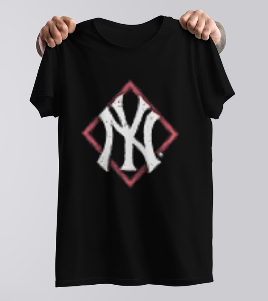 New York Yankees America's Pastime Black Americana NY Monogram T-Shirt