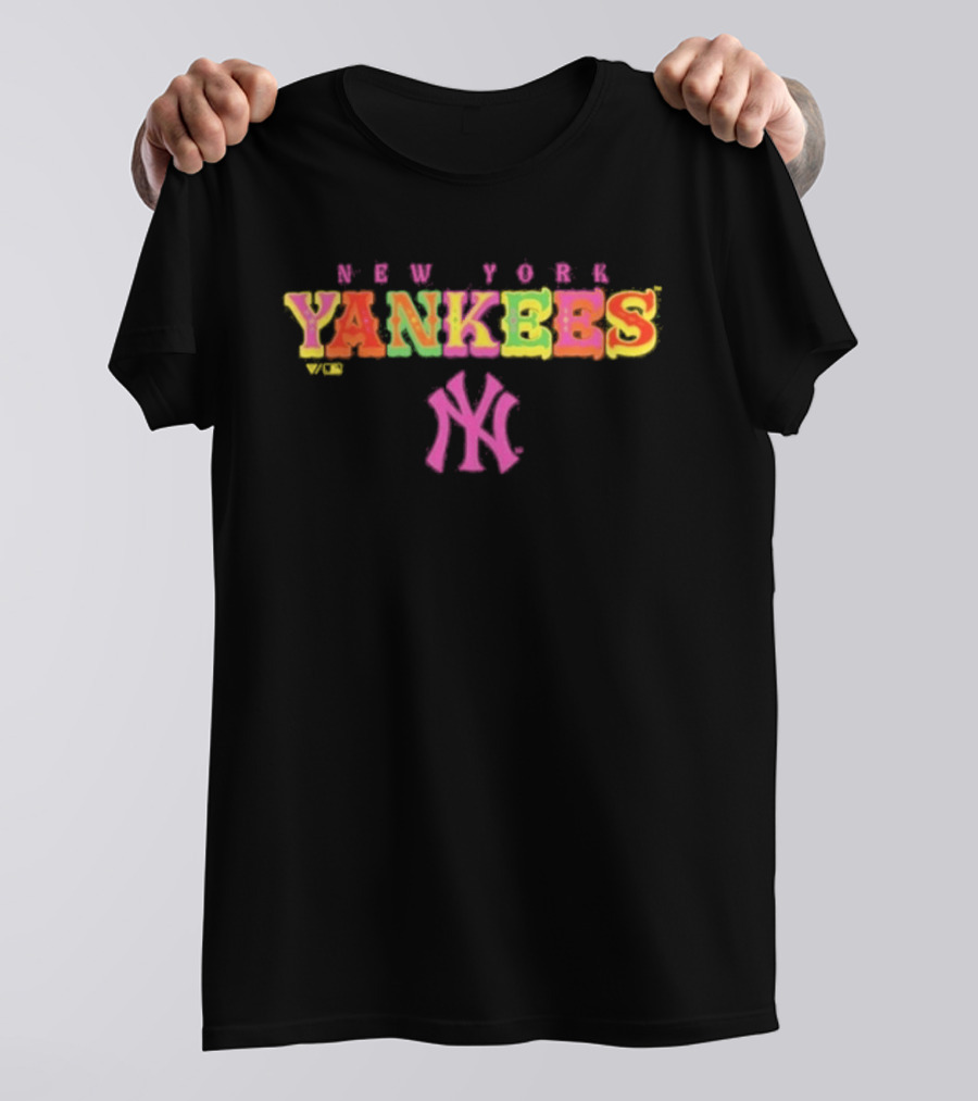 New York Yankees Fiesta Colorful Neon T-Shirt