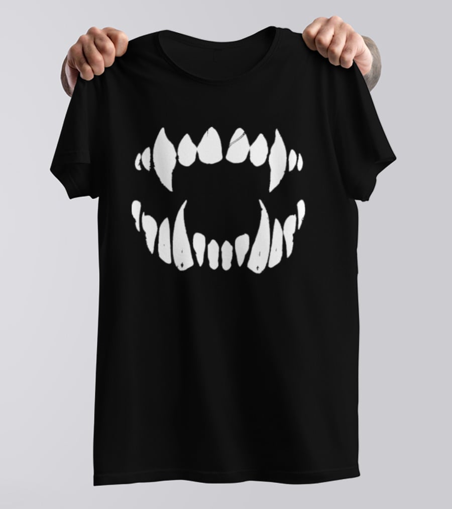 Rhea Ripley Vampire Teeth Fang T-Shirt
