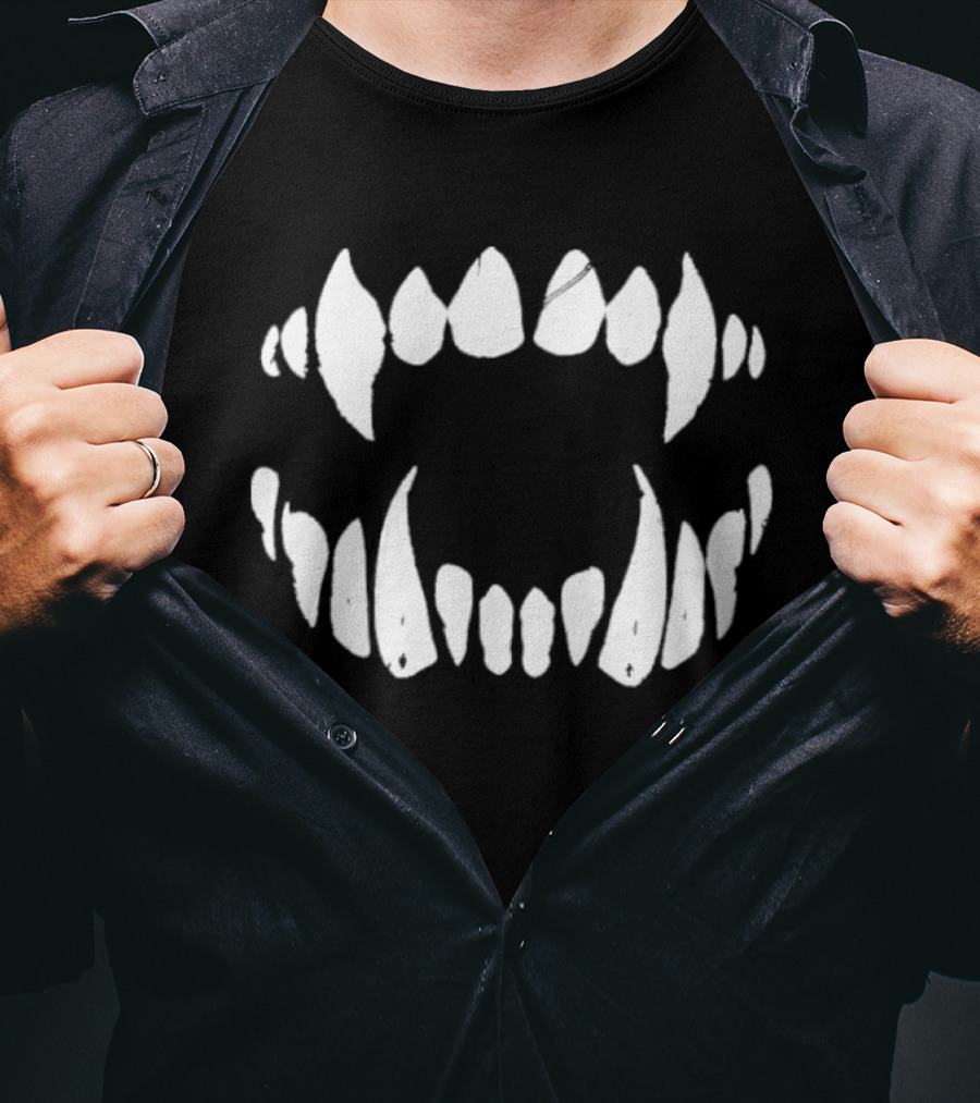 Rhea Ripley Vampire Teeth Fang T-Shirt