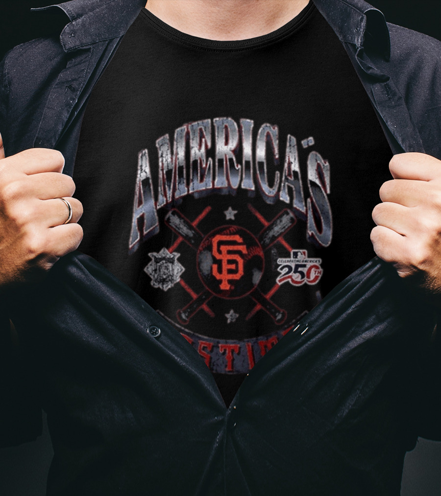 America's Pastime San Francisco Celebrate 250th Baseball Anniversary T-Shirt