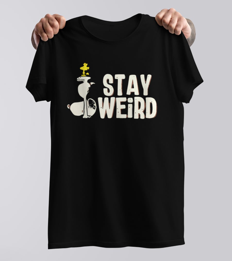 Snoopy Woodstock Stay Weird Peanuts Characters T-Shirt