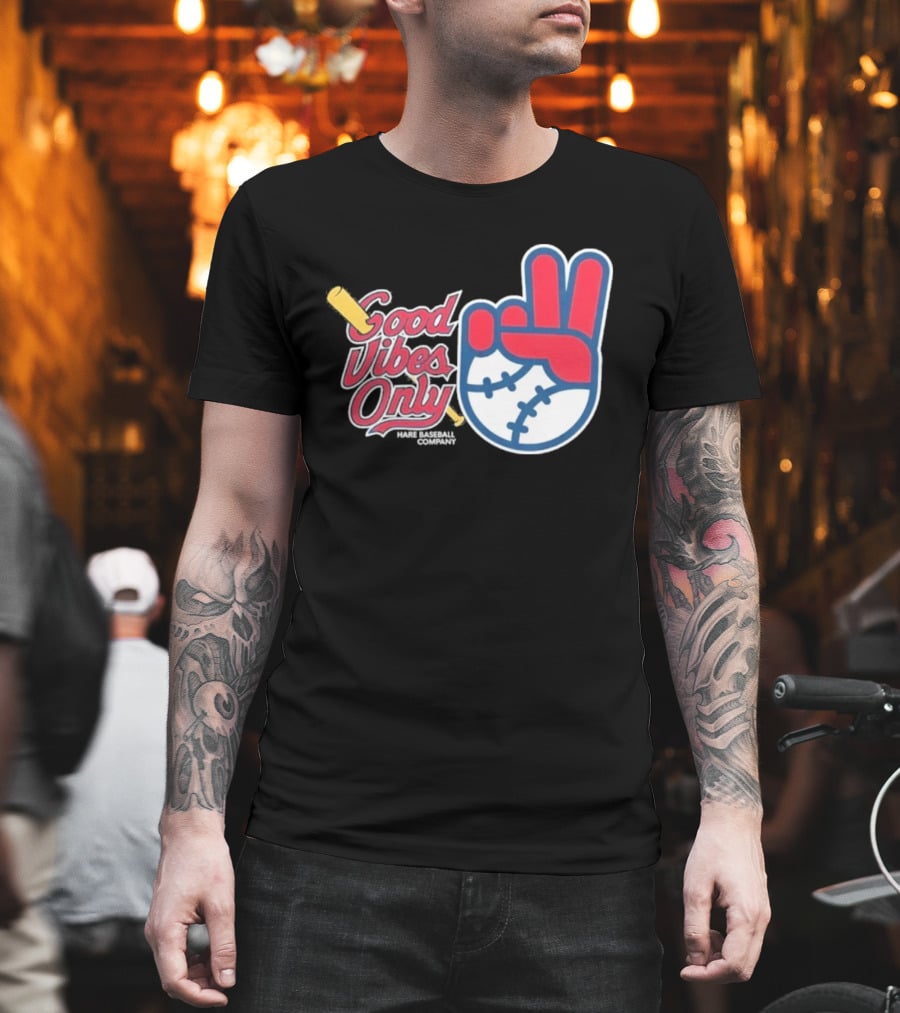 Good Vibes Only St. Louis Cardinals 2026 Baseball Peace Sign T-Shirt