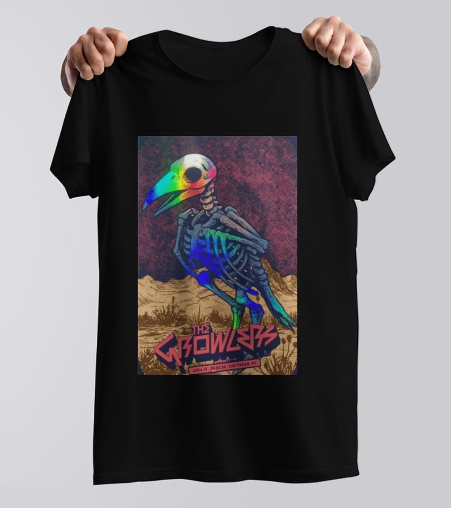 The Growlers Las Vegas Area 15 May 1 2026 Skeleton Bird T-Shirt