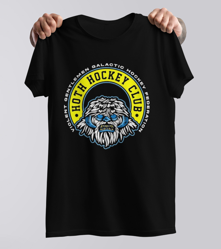 Violent Gentlemen Galactic Hockey Federation Hoth Hockey Club 2026 Wampa T-Shirt