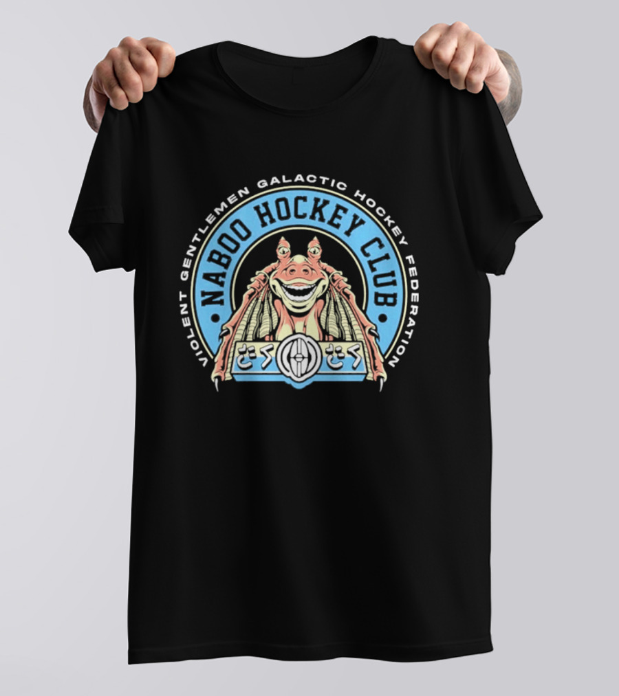 Violent Gentlemen Galactic Hockey Federation Naboo Hockey Club 2026 Retro Alien T-Shirt
