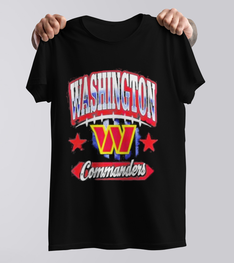 Washington Commanders W Americana Football Stars T-Shirt