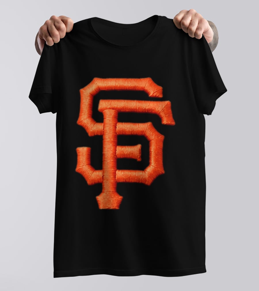 Alex Smith SF Giants Hat Orange Monogram T-Shirt