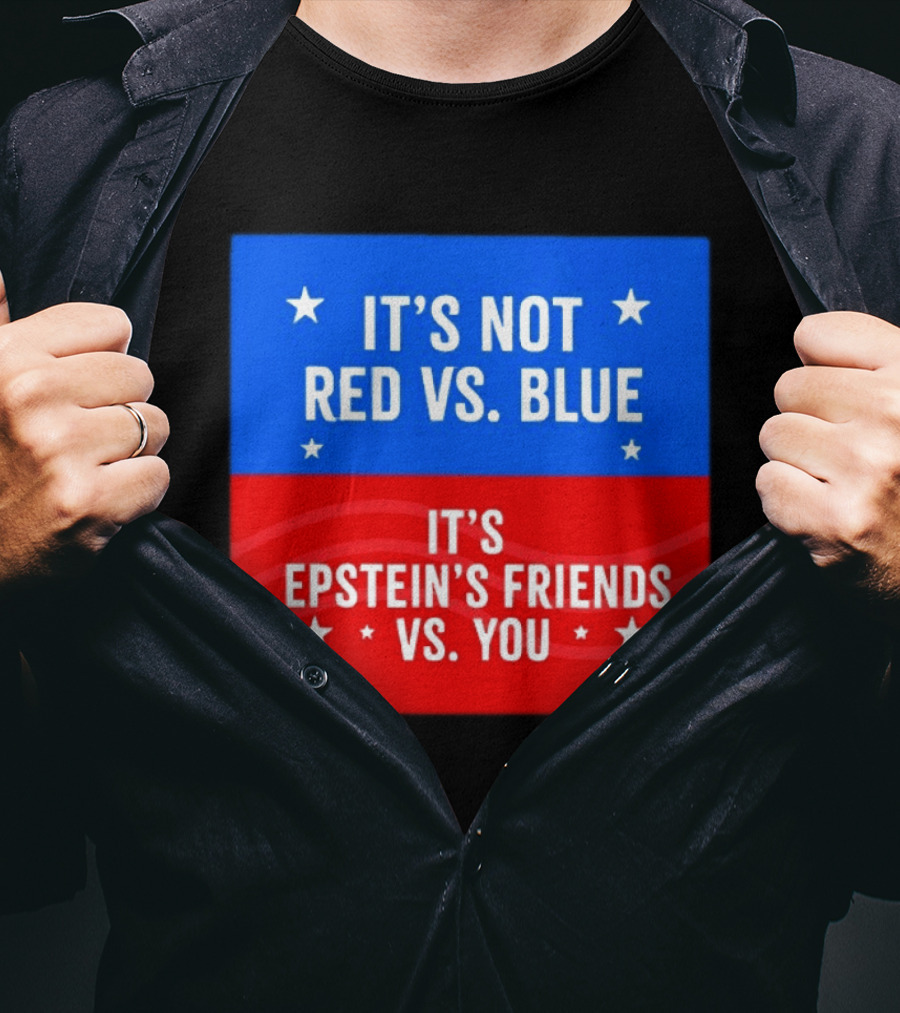 It's Not Red Vs Blue It's Epstein's Friends Vs You T-Shirt