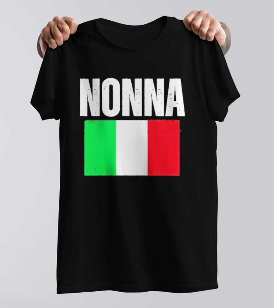Italian Nonna Flag Pride With Italy T-Shirt
