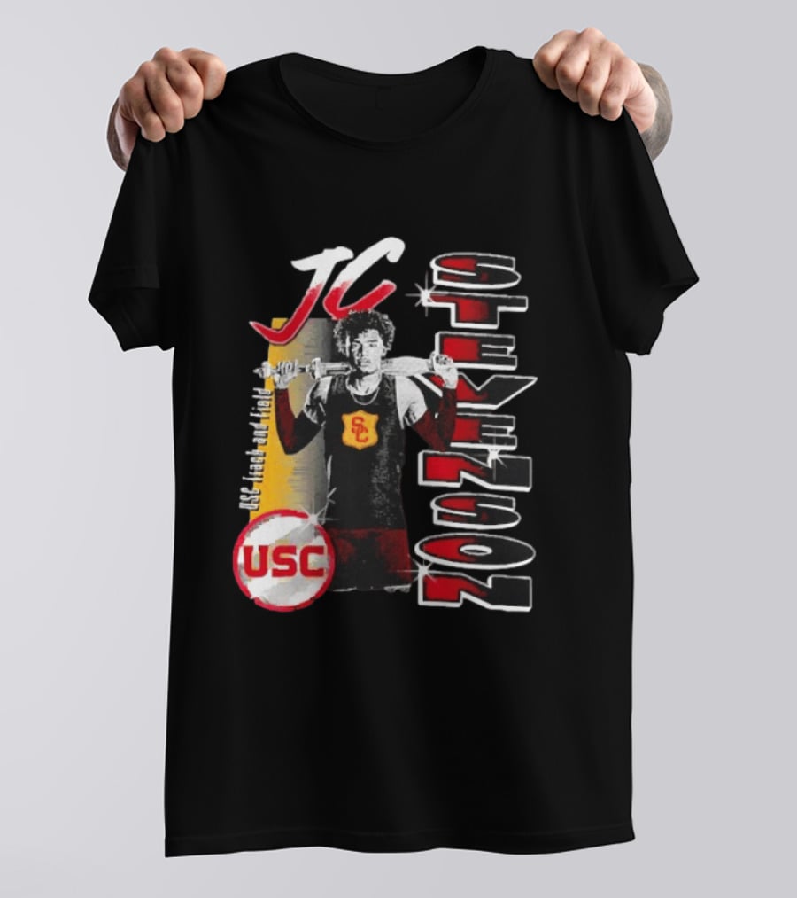 JC Stevenson USC Track And Field Player Name Athlete USC T-Shirt