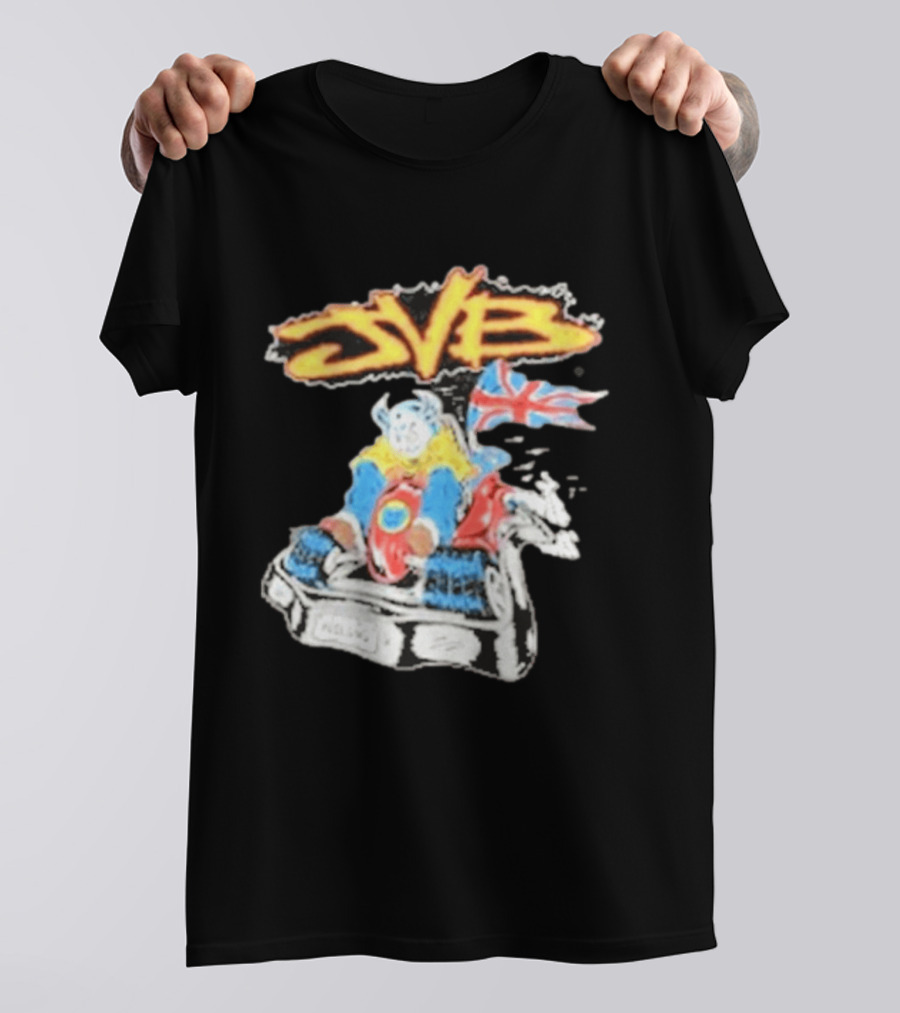 JVB Tour UK 2026 Viking Racer With Union Jack Flag T-Shirt