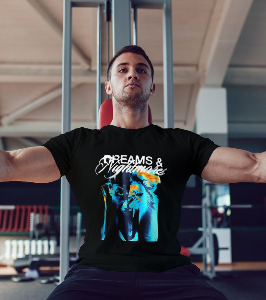 LeBron Dreams & Nightmares Nike Blue Orange Brushstroke T-Shirt
