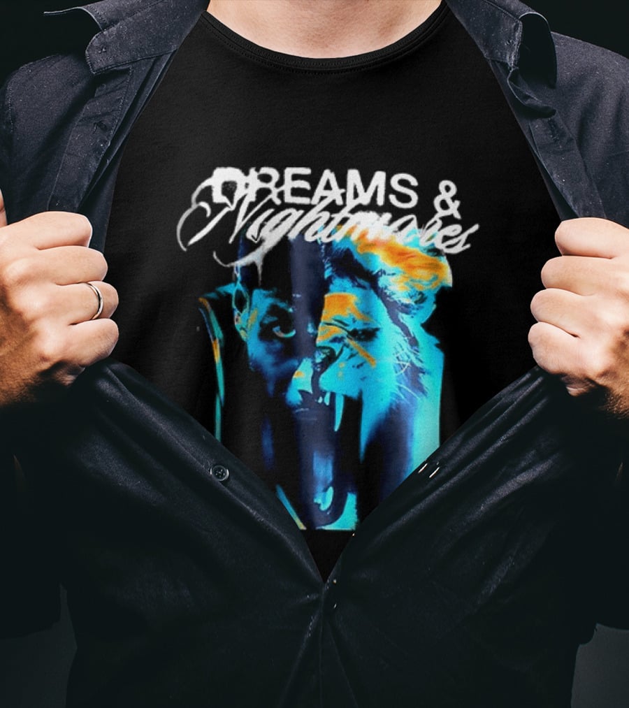 LeBron Dreams & Nightmares Nike Blue Orange Brushstroke T-Shirt
