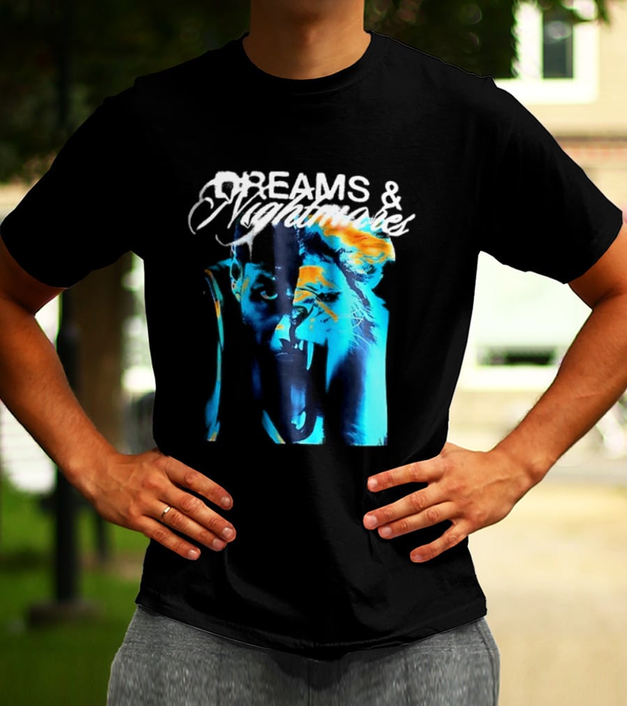 LeBron Dreams & Nightmares Nike Blue Orange Brushstroke T-Shirt