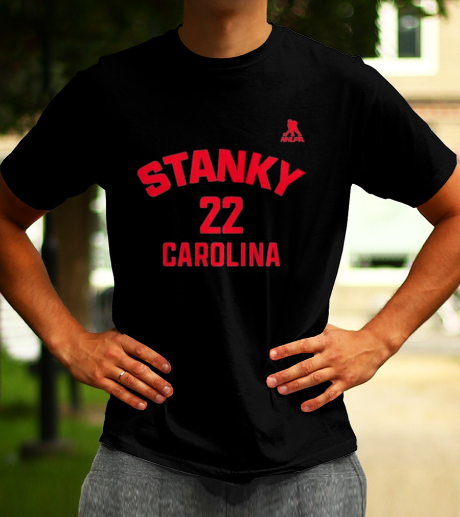 Logan Stankoven Carolina Name & Number T-Shirt