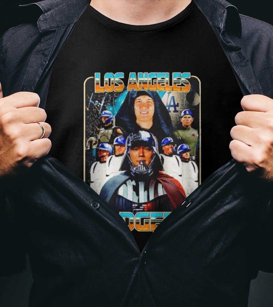 Los Angeles Dodgers Star Wars May The 4th Celebration T-Shirt