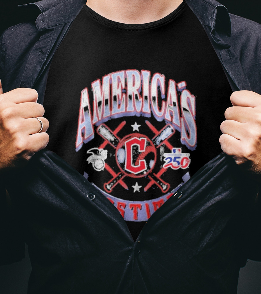 Cleveland Guardians 250th Anniversary America's Pastime T-Shirt
