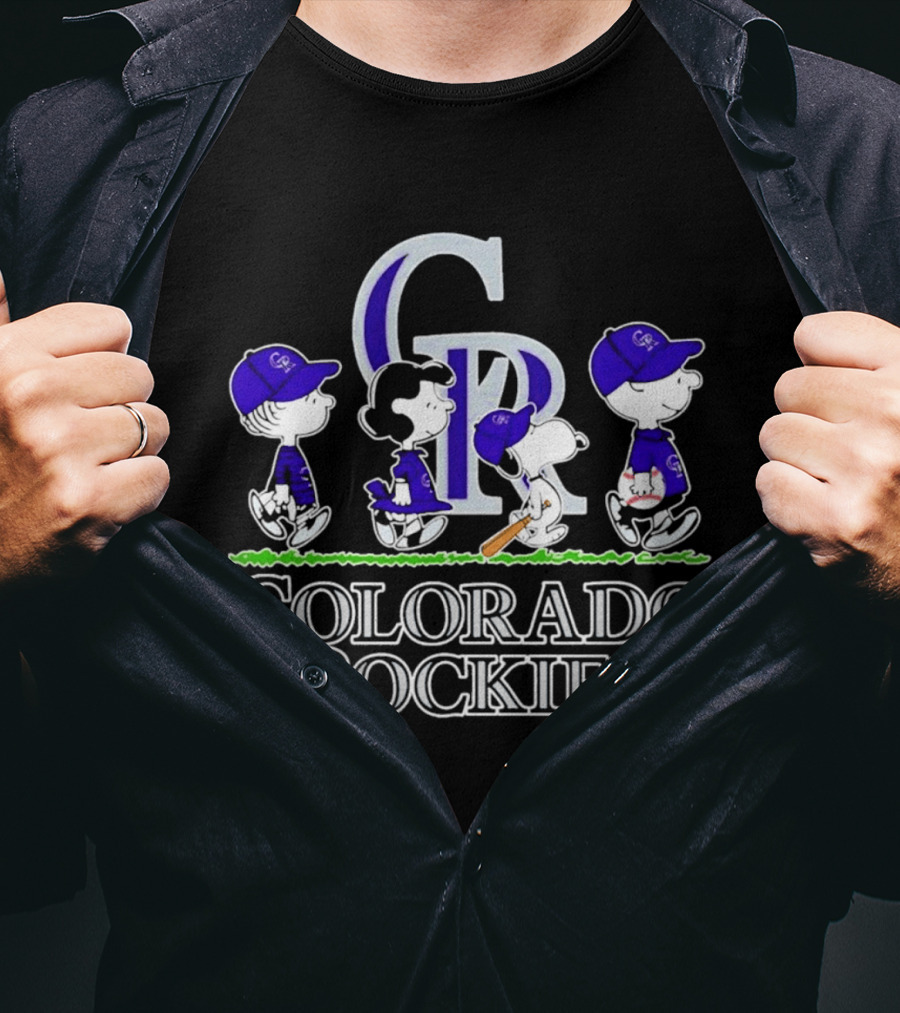 Colorado Rockies Peanuts Abbey Road 2026 T-Shirt
