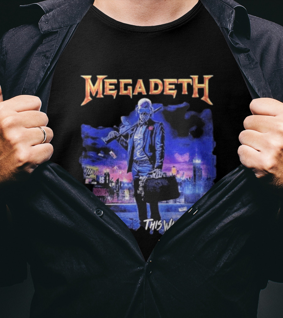 Megadeth This Was Our Life 2026 Latin America Tour Gangster Vic Metal Concert T-Shirt