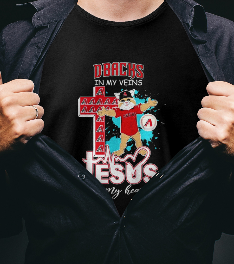 D Backs In My Veins Jesus In My Heart With Cross T-Shirt