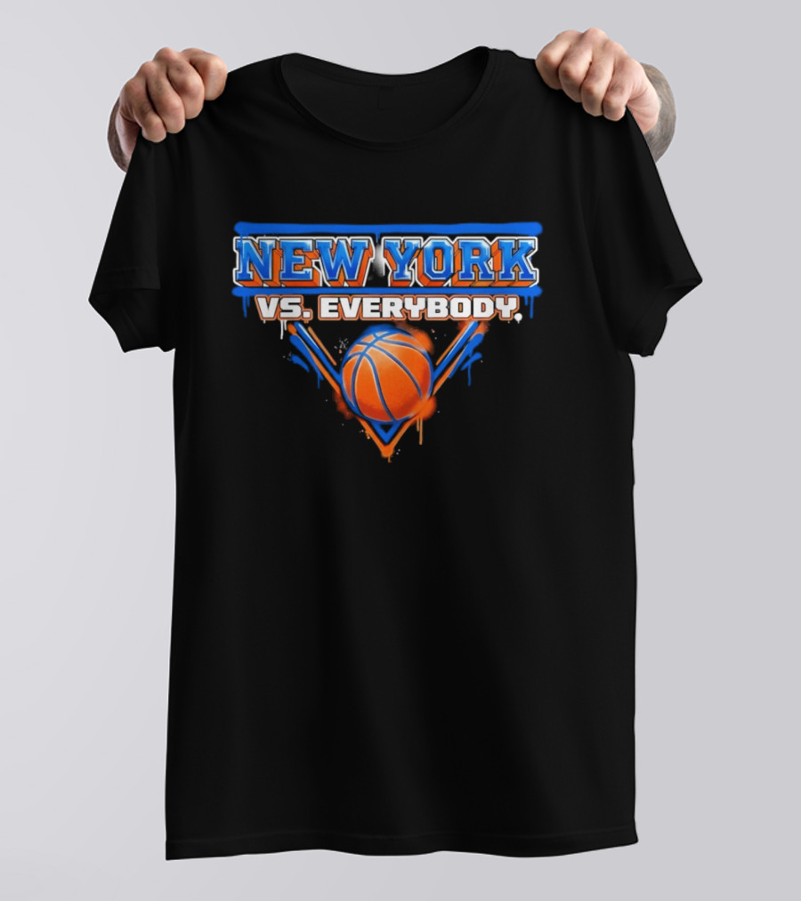 New York Vs Everybody Knicks Basketball NBA 2026 T-Shirt