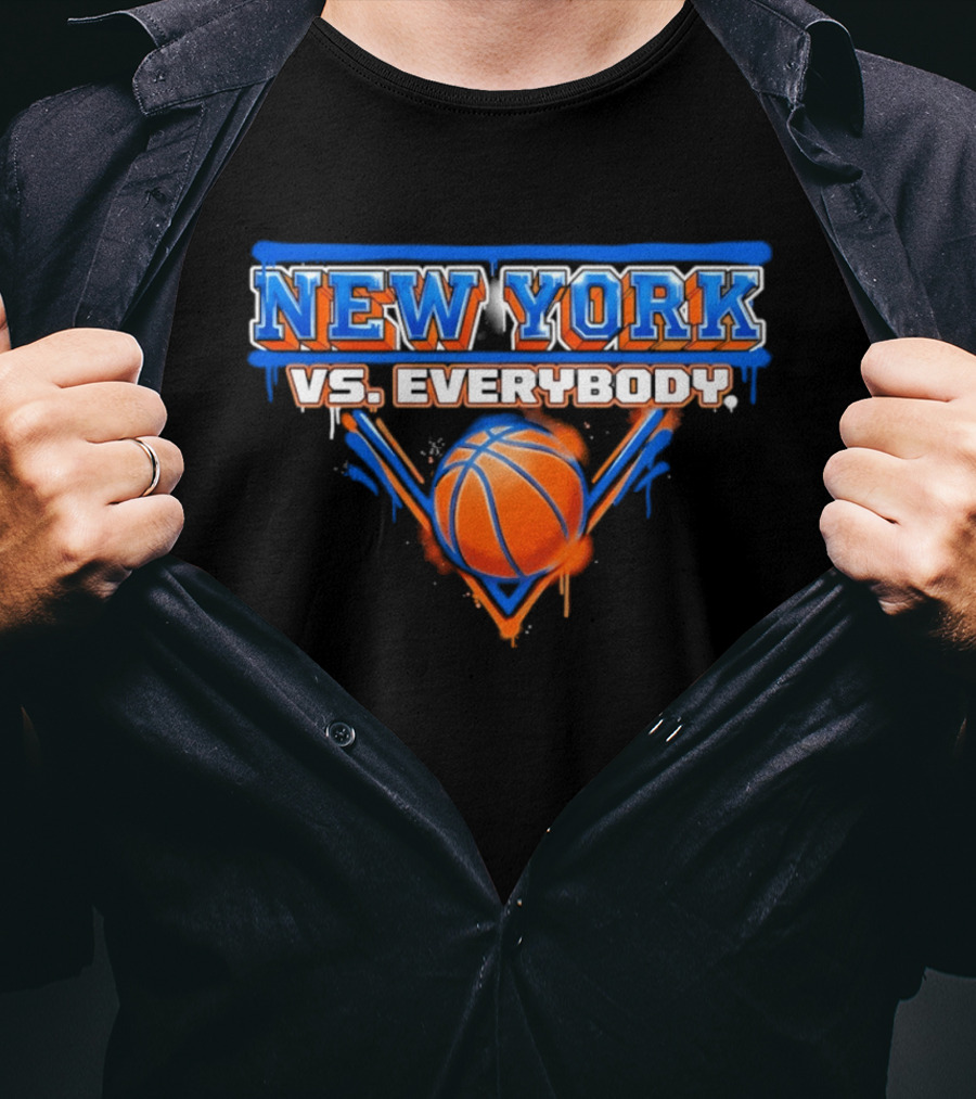 New York Vs Everybody Knicks Basketball NBA 2026 T-Shirt