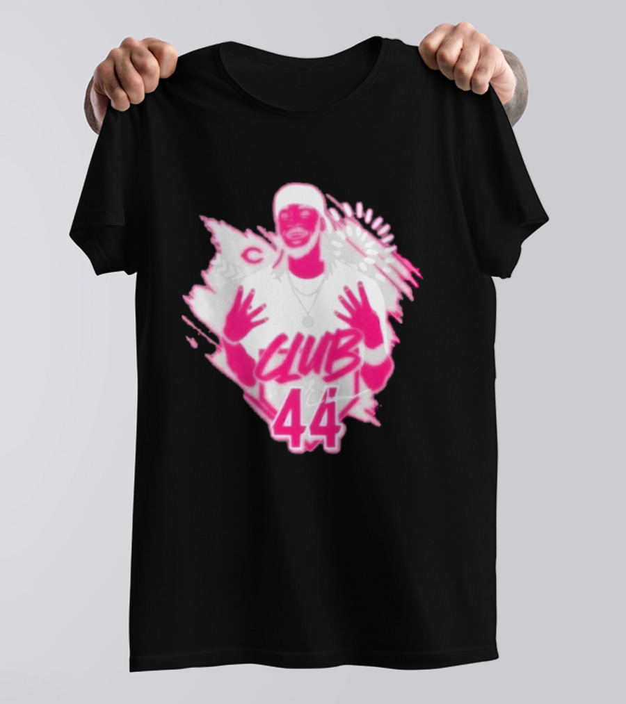 Elly De La Cruz Club 44 Pink Cincinnati Baseball T-Shirt