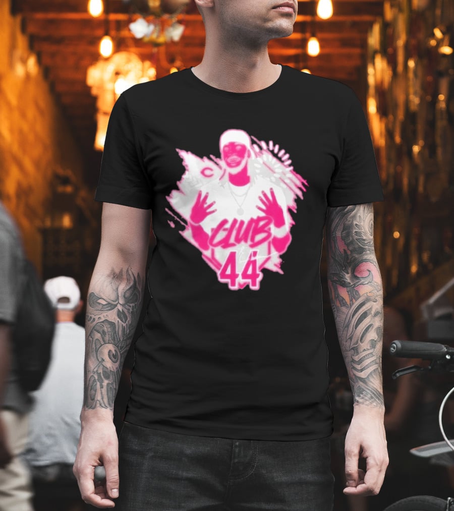 Elly De La Cruz Club 44 Pink Cincinnati Baseball T-Shirt