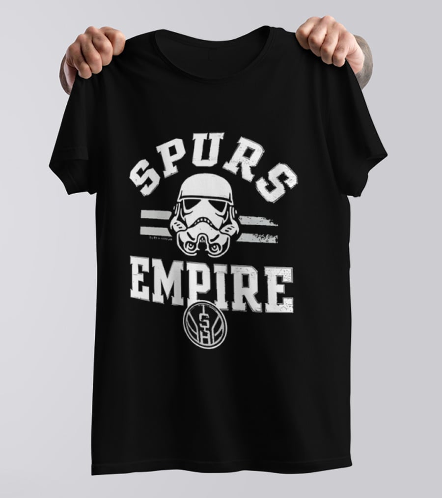 San Antonio Spurs Star Wars Stormtrooper Empire Basketball T-Shirt