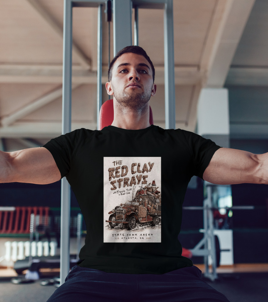 The Red Clay Strays With Travis Tritt And Brent Cobb Live Concert State Farm Arena Atlanta GA Nov 13 2026 T-Shirt