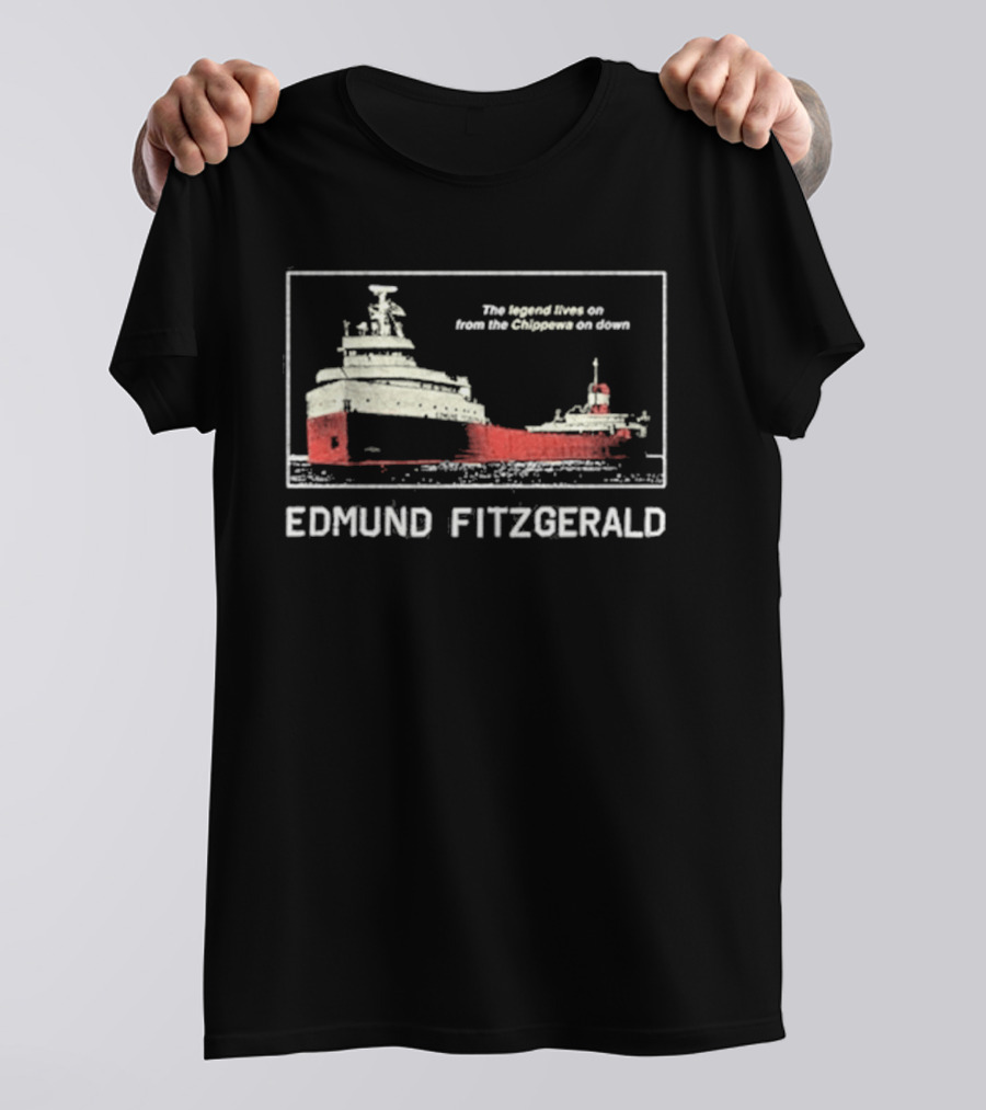 Tyler Bertuzzi Edmund Fitzgerald Ship Great Lakes Legend T-Shirt