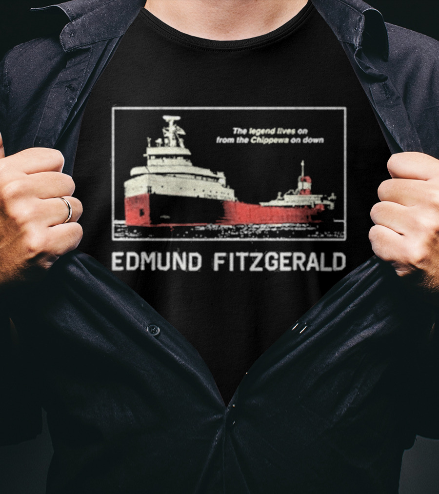 Tyler Bertuzzi Edmund Fitzgerald Ship Great Lakes Legend T-Shirt