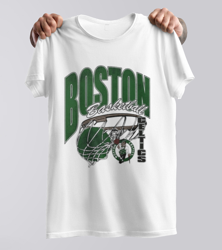 Boston Celtics Basketball 2026 Script Swish T-Shirt