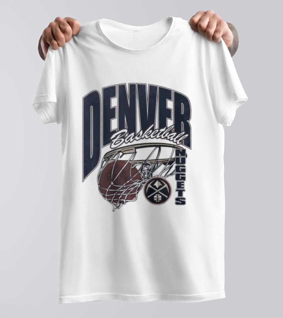 Denver Basketball 2026 Nuggets Script Swish T-Shirt