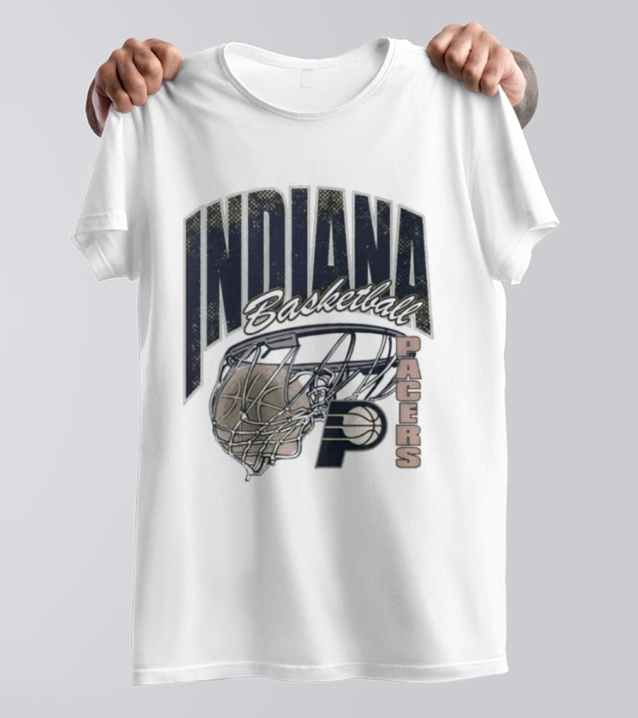 Indiana Pacers 2026 Script Swish Basketball T-Shirt