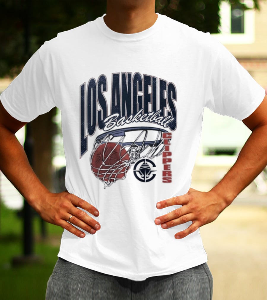 Los Angeles Clippers Script Swish Basketball 2026 T-Shirt