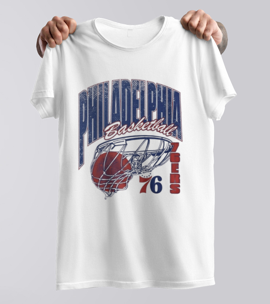 Philadelphia Basketball 76ers Swish Script 2026 T-Shirt