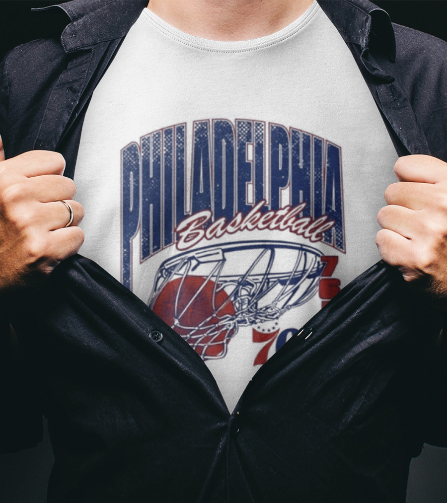 Philadelphia Basketball 76ers Swish Script 2026 T-Shirt