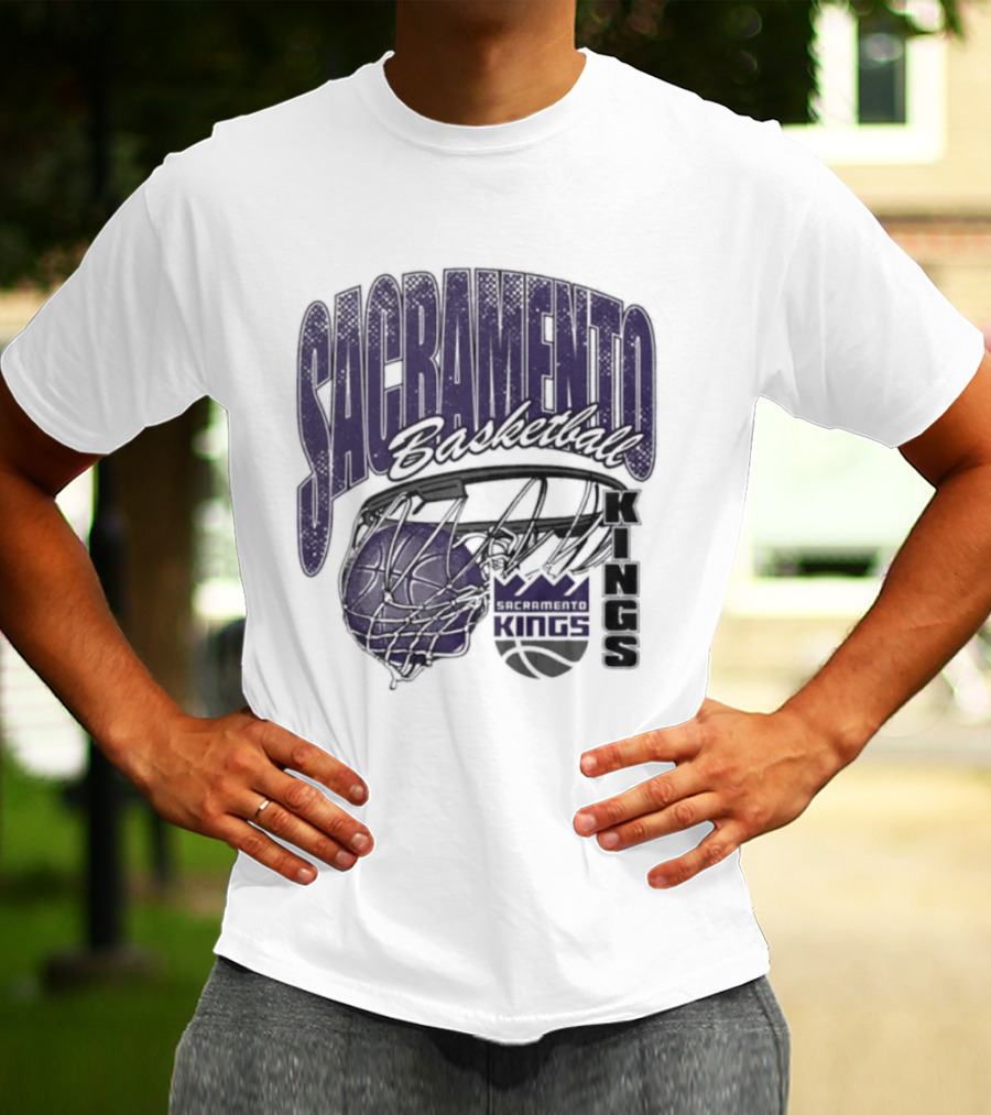 Sacramento Kings Basketball Swish Script 2026 T-Shirt