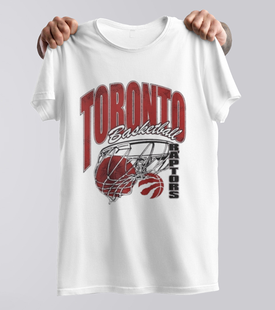 Toronto Raptors Basketball 2026 Script Swish T-Shirt