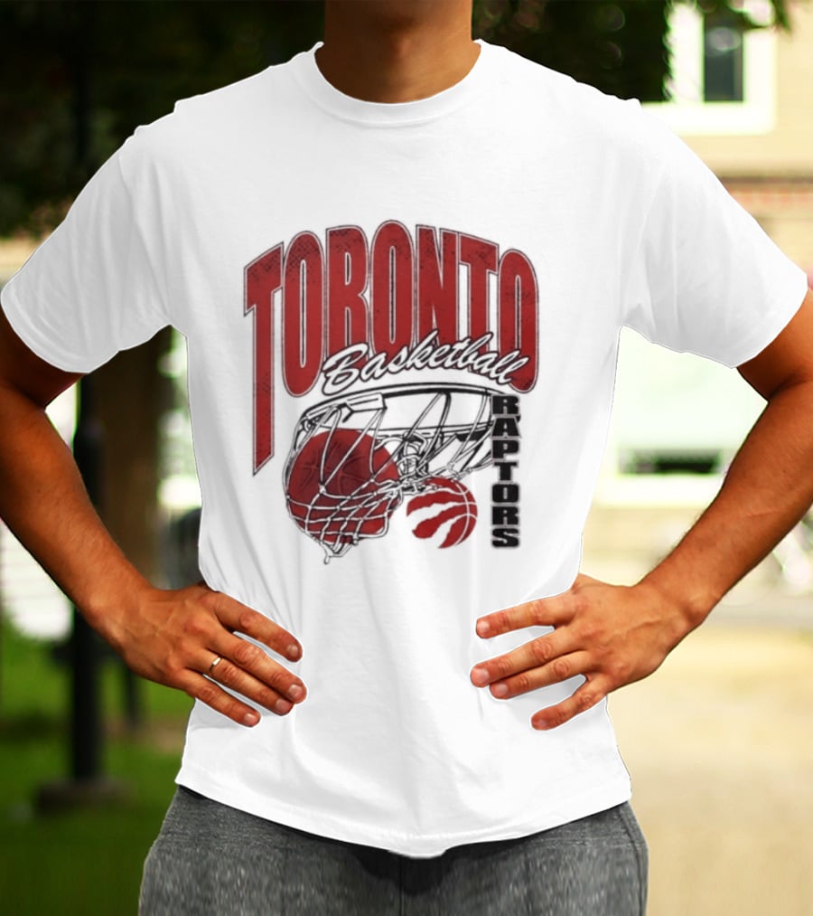 Toronto Raptors Basketball 2026 Script Swish T-Shirt
