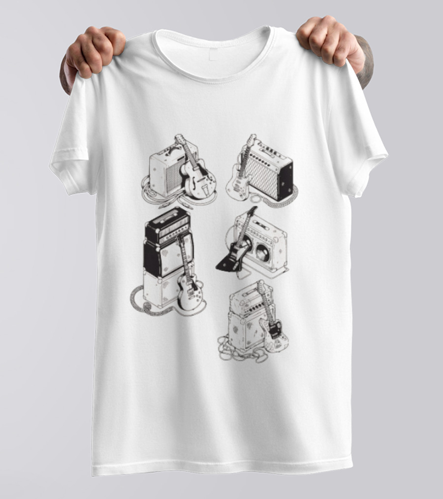 Guitar Eras Vintage Amplifier Collection T-Shirt