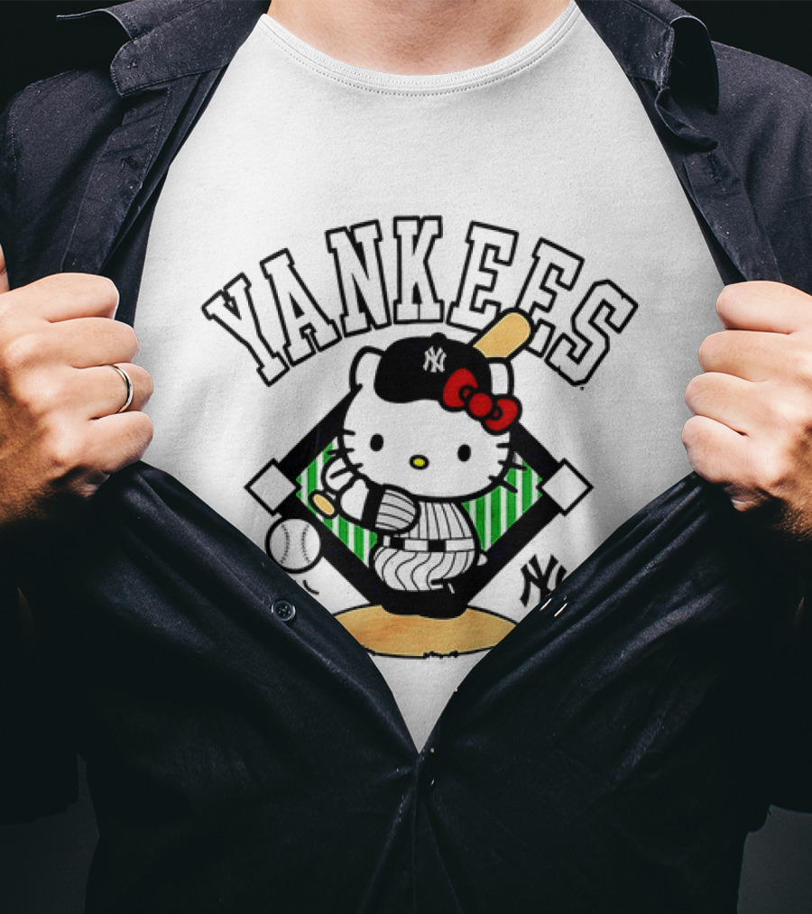 Hello Kitty Yankees Baseball Swing 2026 T-Shirt