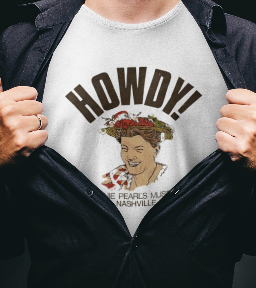Howdy Minne Pearl's Museum Nashville Vintage Style Retro Country T-Shirt