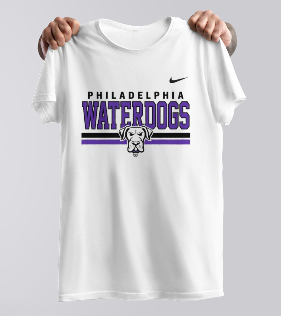 Philadelphia Waterdogs Nike Dri FIT Stripe Sportswear Collection T-Shirt