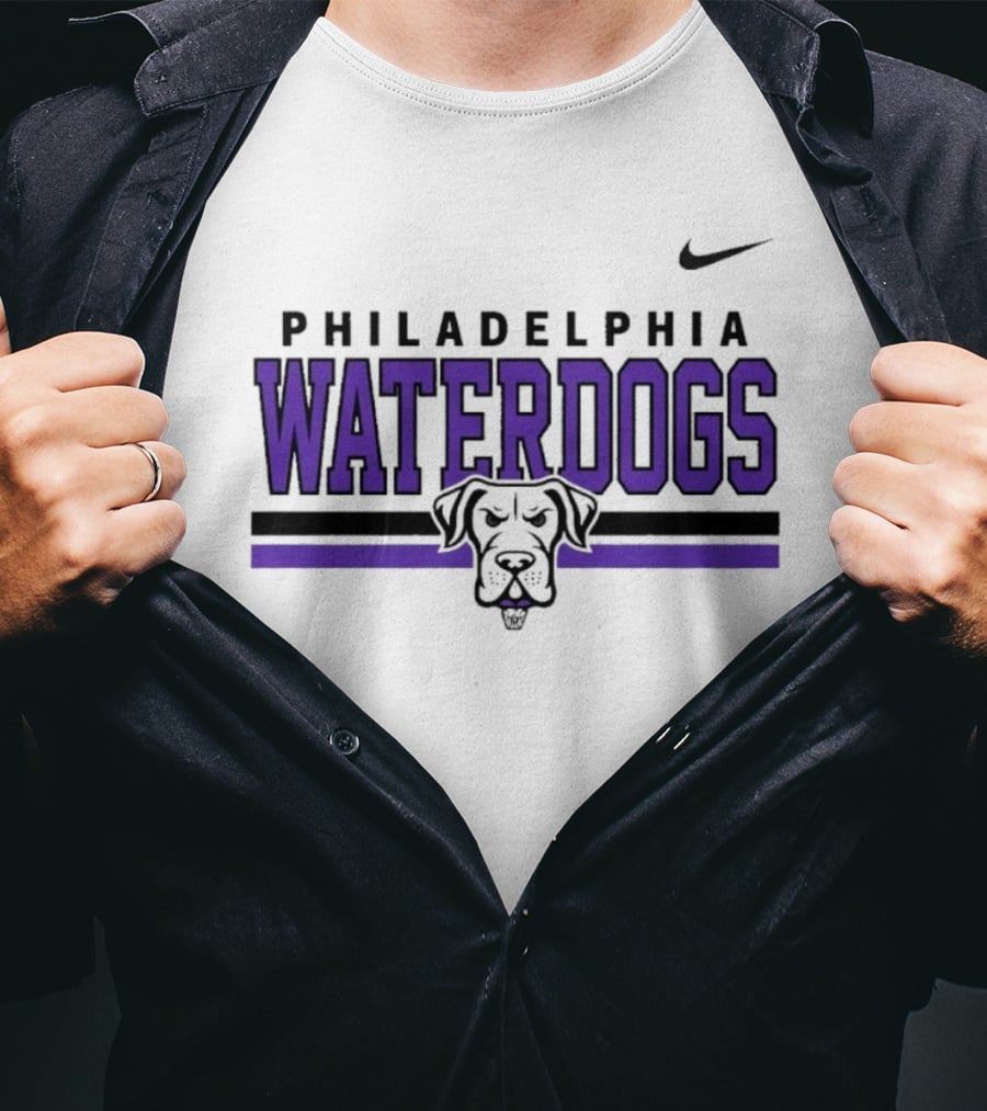 Philadelphia Waterdogs Nike Dri FIT Stripe Sportswear Collection T-Shirt