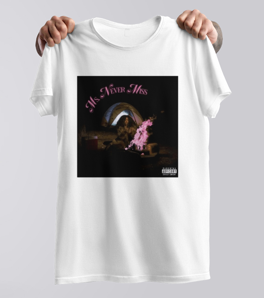 SZA Ms Never Miss Camping Single Cover T-Shirt