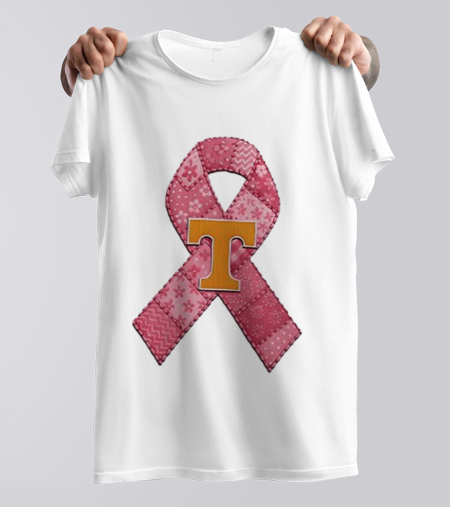 Tennessee Volunteers Pink Ribbon Breast Cancer Awareness T-Shirt
