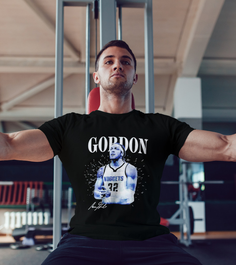 Gordon Aaron Denver Nuggets Basketball Player 50 Signature T-Shirt